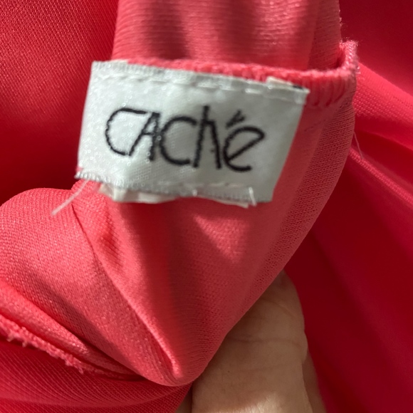 Long Salmon Color Elegant Dress - Picture 4 of 4